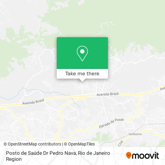 Mapa Posto de Saúde Dr Pedro Nava