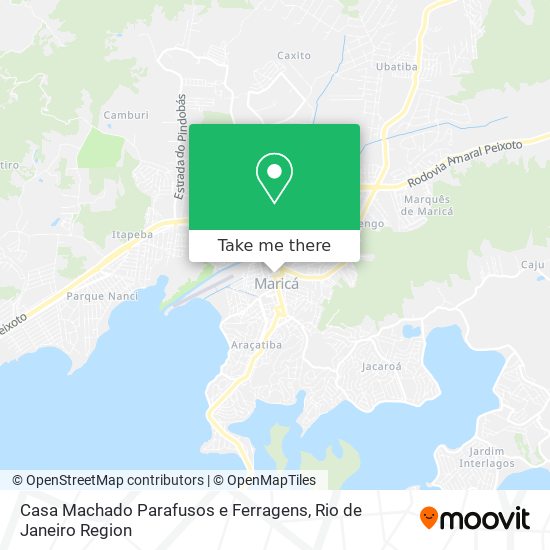 Mapa Casa Machado Parafusos e Ferragens