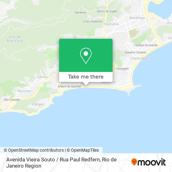 Avenida Vieira Souto / Rua Paul Redfern map