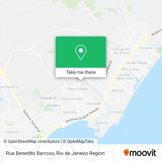 Rua Benedito Barroso map