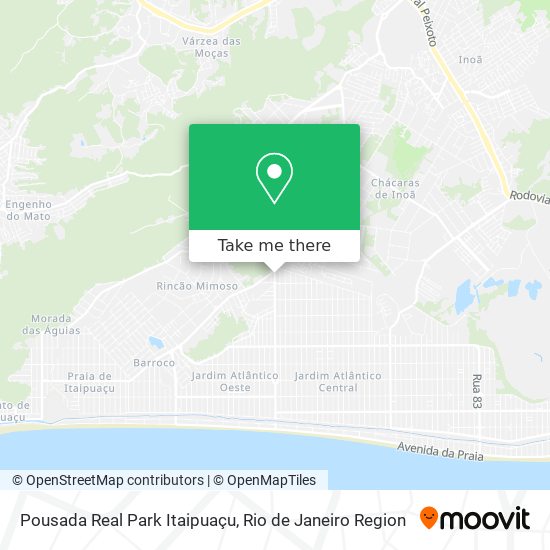 Pousada Real Park Itaipuaçu map