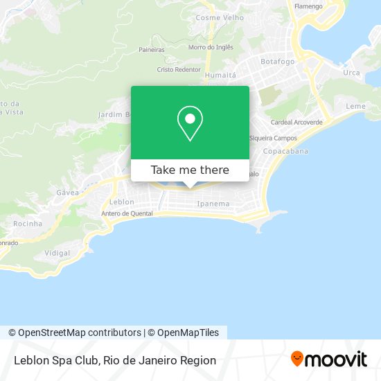 Leblon Spa Club map