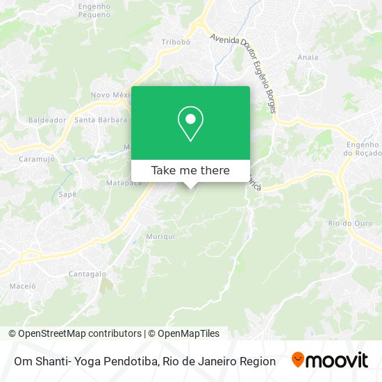 Om Shanti- Yoga Pendotiba map
