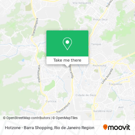 Hotzone - Barra Shopping map