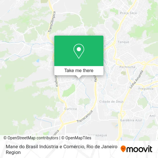 Mane do Brasil Indústria e Comércio map