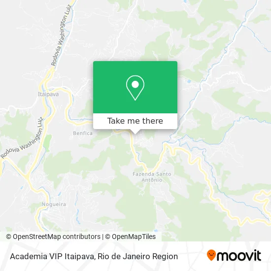 Academia VIP Itaipava map