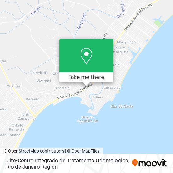 Mapa Cito-Centro Integrado de Tratamento Odontológico