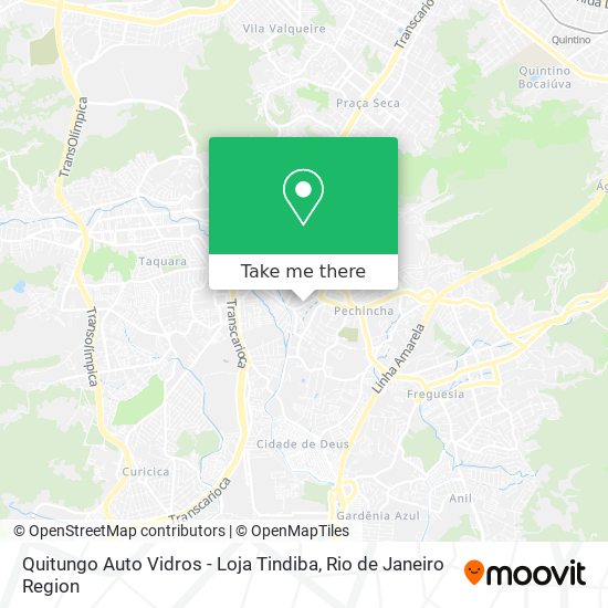 Quitungo Auto Vidros - Loja Tindiba map