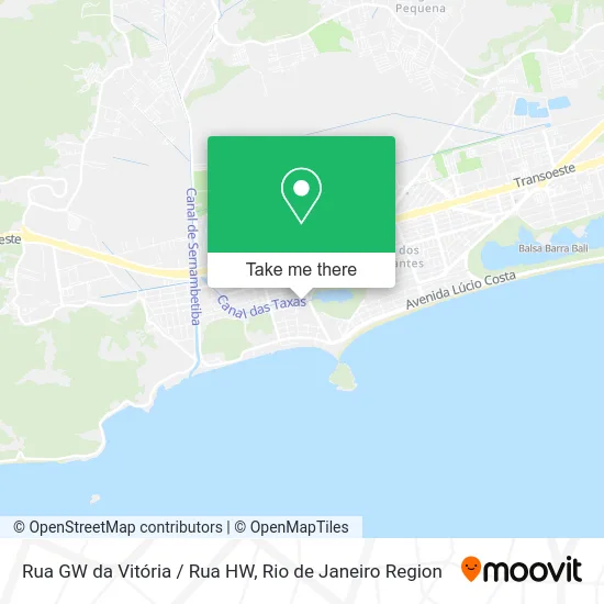 Rua GW da Vitória / Rua HW map