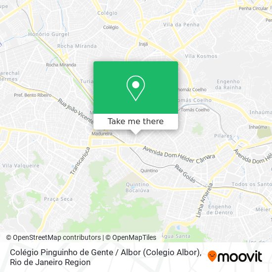 Mapa Colégio Pinguinho de Gente / Albor (Colegio Albor)