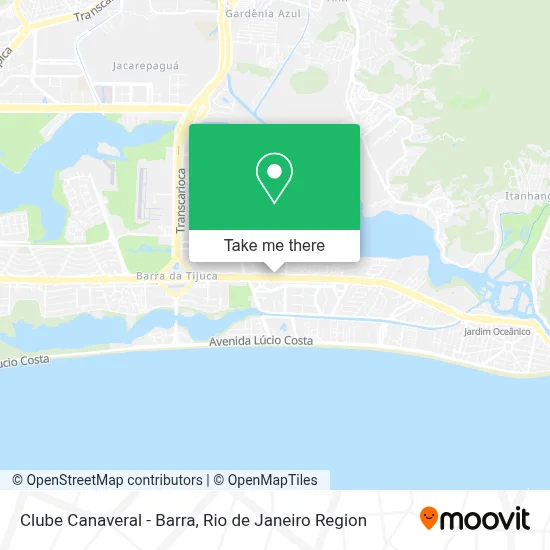 Clube Canaveral - Barra map