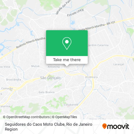 Mapa Seguidores do Caos Moto Clube