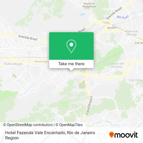 Hotel Fazenda Vale Encantado map