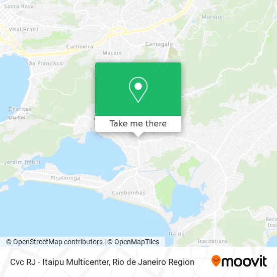 Cvc RJ - Itaipu Multicenter map