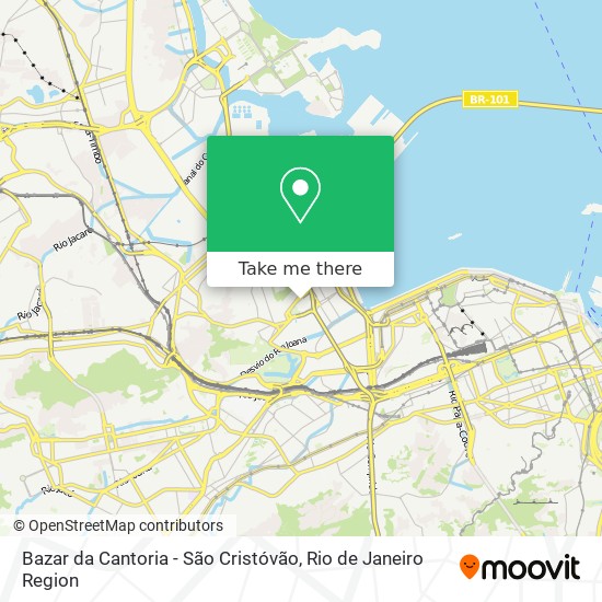 Mapa Bazar da Cantoria - São Cristóvão