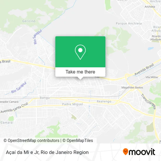 Açaí da Mi e Jr map