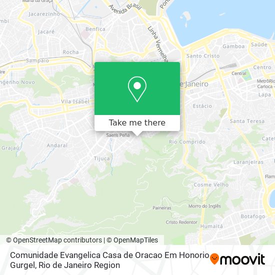 Mapa Comunidade Evangelica Casa de Oracao Em Honorio Gurgel