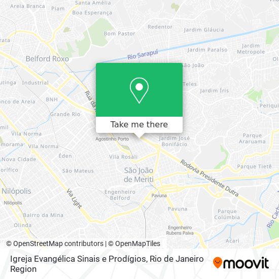 Igreja Evangélica Sinais e Prodígios map