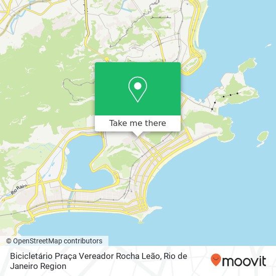 Mapa Bicicletário Praça Vereador Rocha Leão