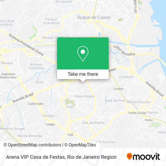 Arena VIP Casa de Festas map