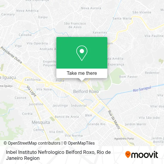 Inbel Instituto Nefrologico Belford Roxo map
