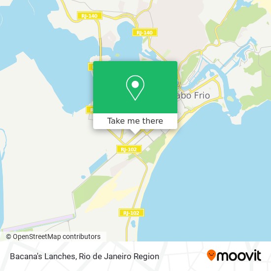 Mapa Bacana's Lanches