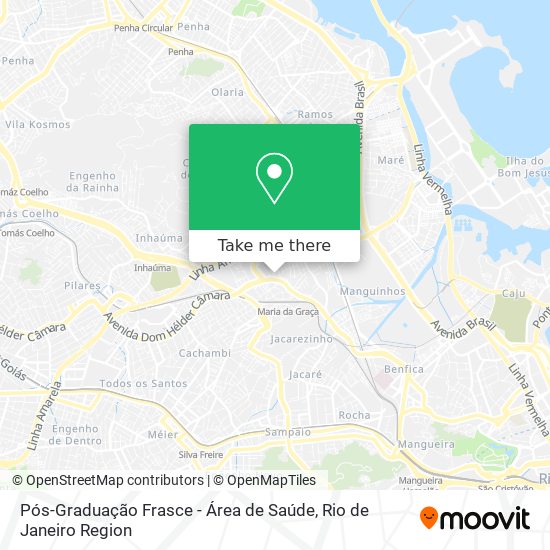 Pós-Graduação Frasce - Área de Saúde map