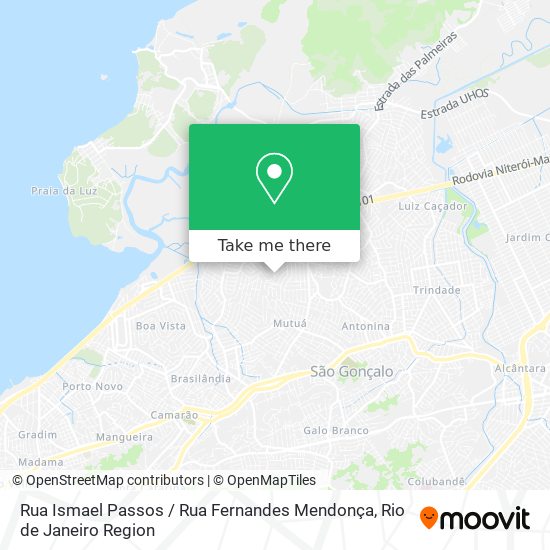 Mapa Rua Ismael Passos / Rua Fernandes Mendonça