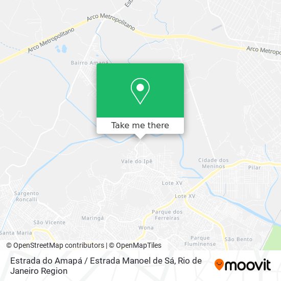 Estrada do Amapá / Estrada Manoel de Sá map