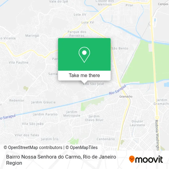 Bairro Nossa Senhora do Carmo map