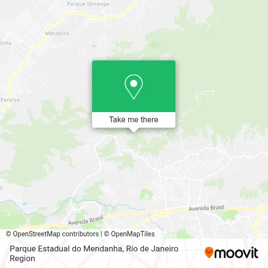 Parque Estadual do Mendanha map