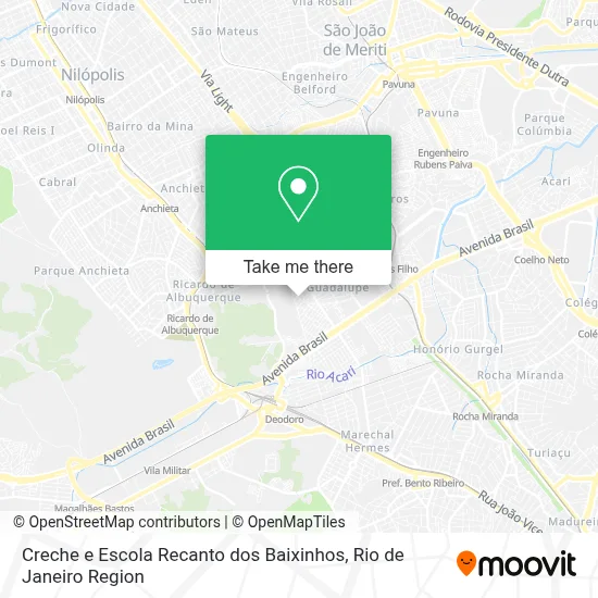 Creche e Escola Recanto dos Baixinhos map
