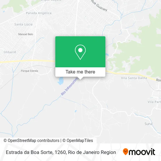 Estrada da Boa Sorte, 1260 map