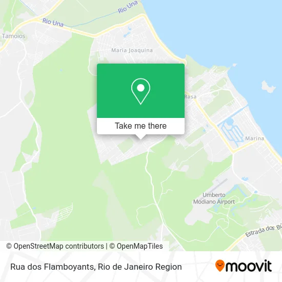 Rua dos Flamboyants map