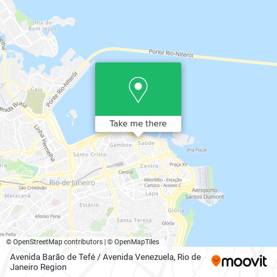 Mapa Avenida Barão de Tefé / Avenida Venezuela