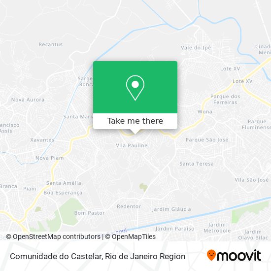 Mapa Comunidade do Castelar