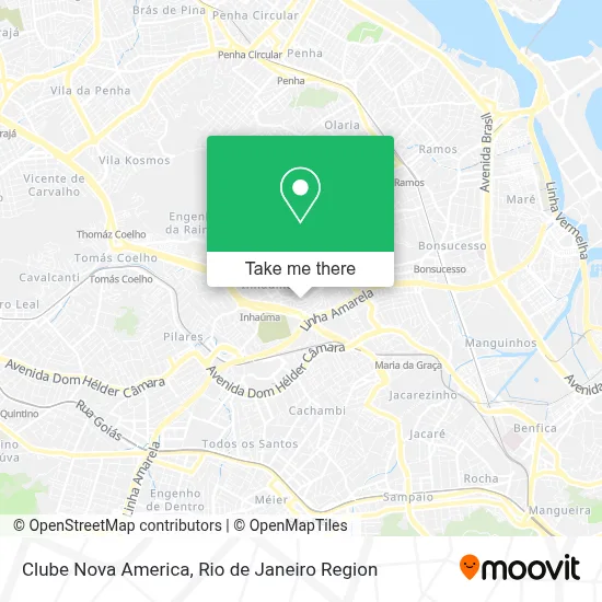 Clube Nova America map