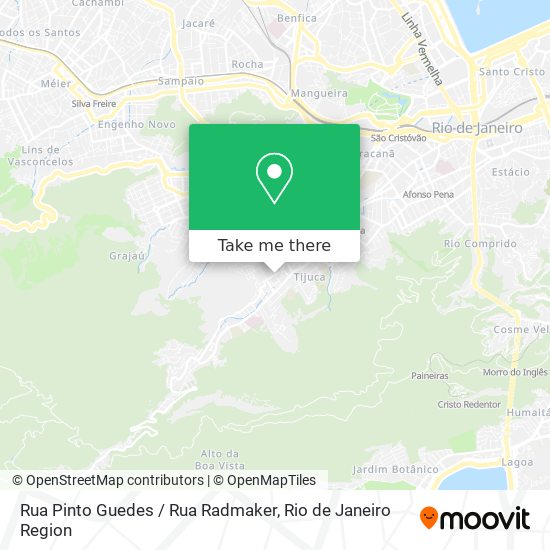 Mapa Rua Pinto Guedes / Rua Radmaker