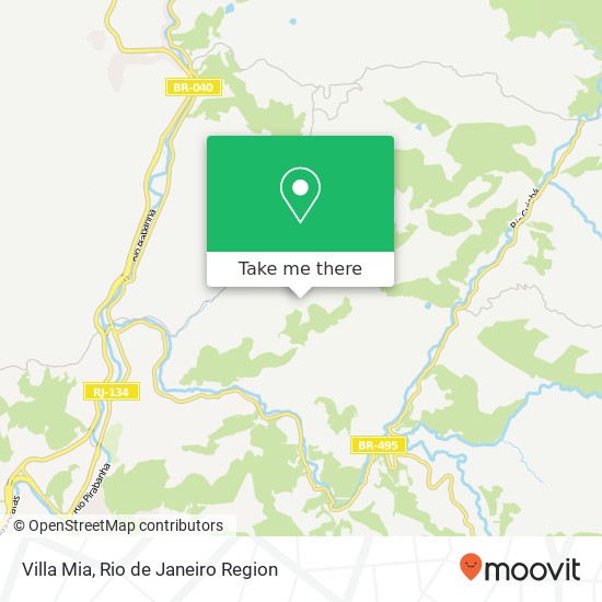 Mapa Villa Mia