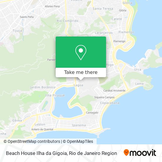 Mapa Beach House Ilha da Gigoia