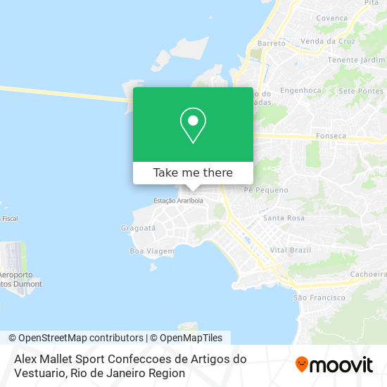 Mapa Alex Mallet Sport Confeccoes de Artigos do Vestuario