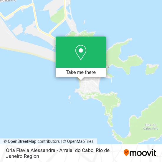 Orla Flavia Alessandra - Arraial do Cabo map