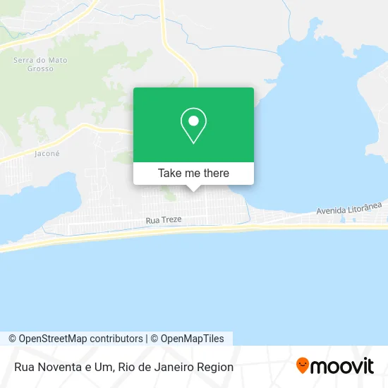 Rua Noventa e Um map