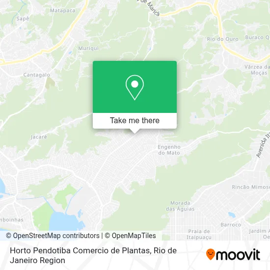 Horto Pendotiba Comercio de Plantas map