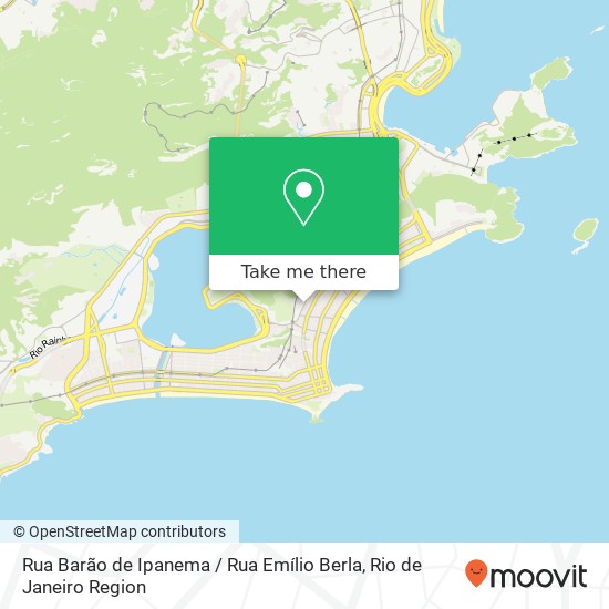 Mapa Rua Barão de Ipanema / Rua Emílio Berla