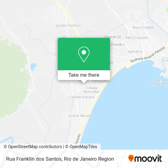Rua Franklin dos Santos map