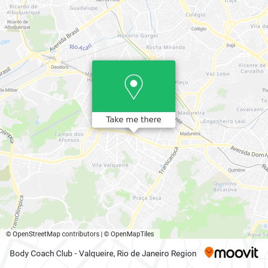 Body Coach Club - Valqueire map