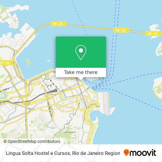 Língua Solta Hostel e Cursos map