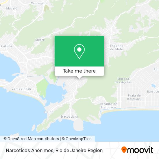 Narcóticos Anónimos map