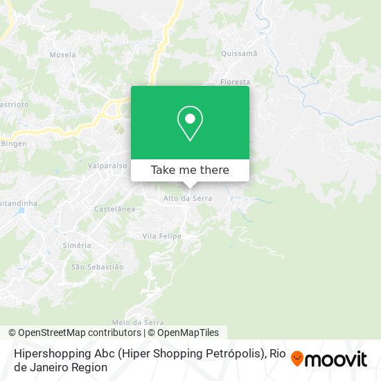 Hipershopping Abc (Hiper Shopping Petrópolis) map